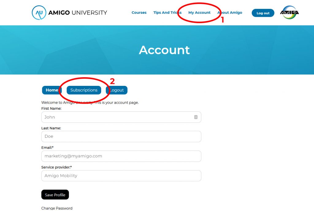 Sub account set up 1